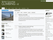 Tablet Screenshot of bcclimbing.com